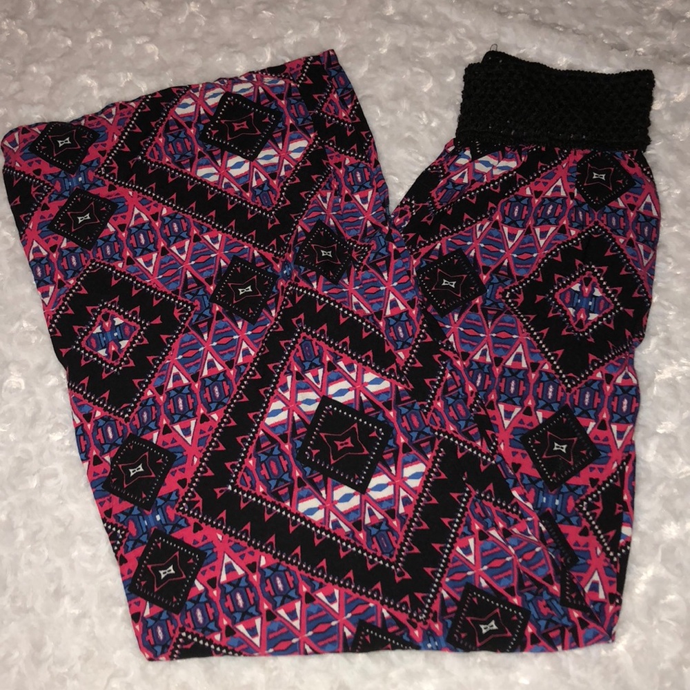 Pink Tribal Hippie Pants